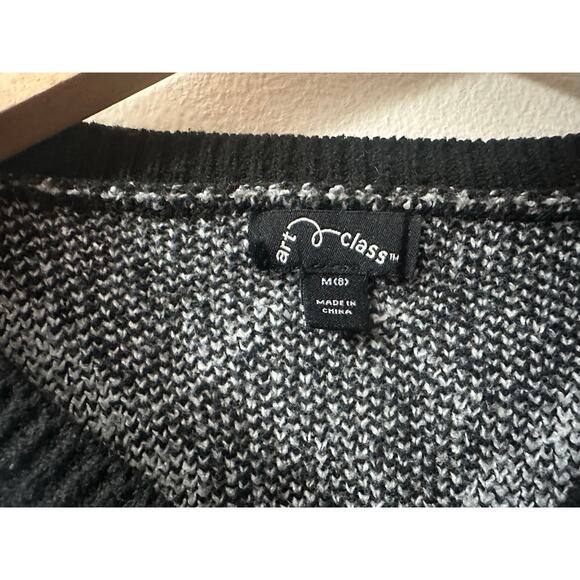 ART CLASS Argyle Cardigan SIZE MEDIUM (GIRLS) Preppy Classic Layered 2 4 US Crop - Picture 3 of 4